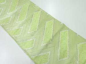 アンティーク　幾何学模様織出し袋帯（材料）